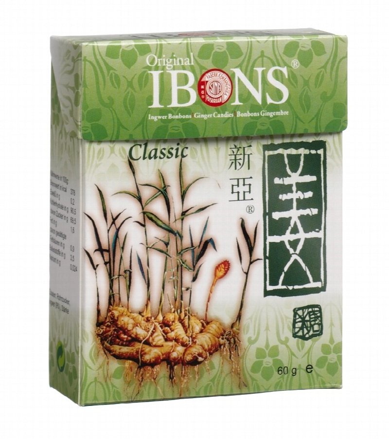 IBONS Ingwer Bonbon Classic Box 60 g
