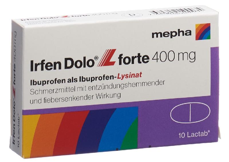 IRFEN DOLO L forte Lactab 400 mg 10 Stk