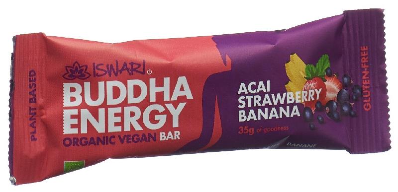 ISWARI Energy Bar Açai Erdbeere&Bana BIO 35 g