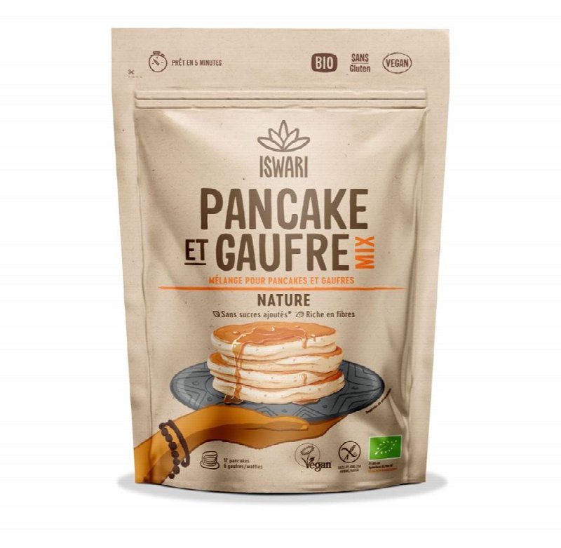 ISWARI Pancake Waffle Mix Original Bio Btl 300 g