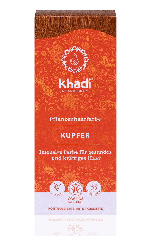 Khadi Pflanzenhaarfarbe Kupfer