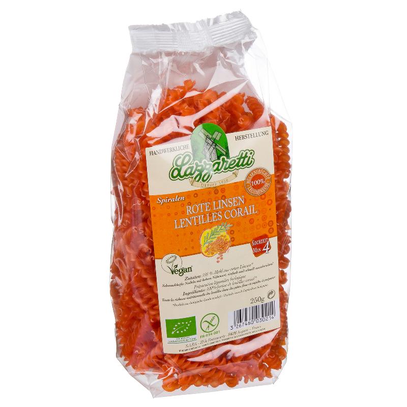 LAZZARETTI Spiralen Rote Linsen Btl 250 g