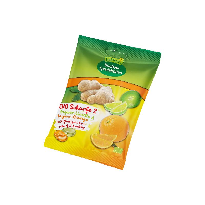 LIEBHARTS Bonbons Die scharfen Zwei Bio Btl 100 g
