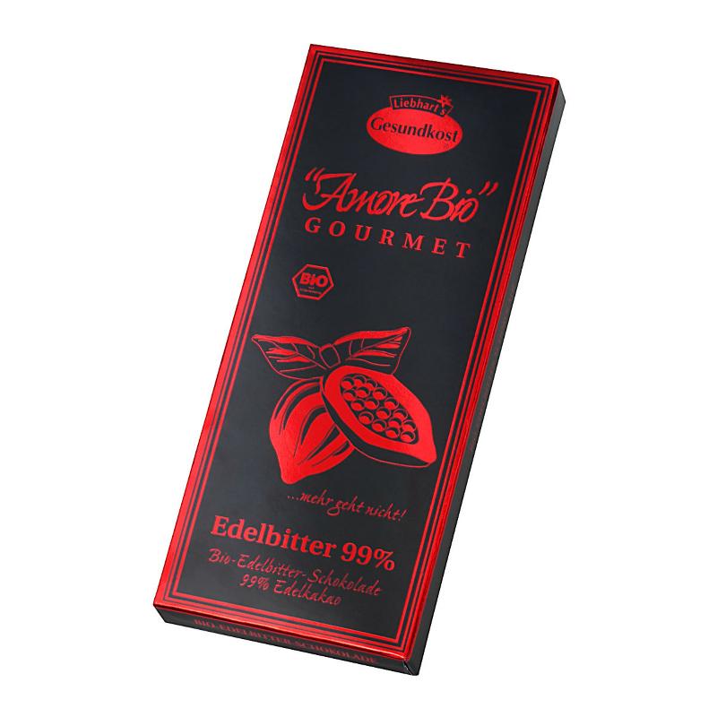 LIEBHARTS Edelbitt Schoko 99% Kakao Tafel Bio 80 g