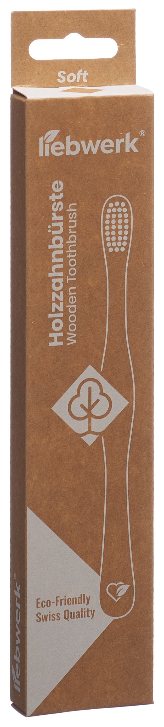 LIEBWERK Holzzahnbürste Soft Leaf