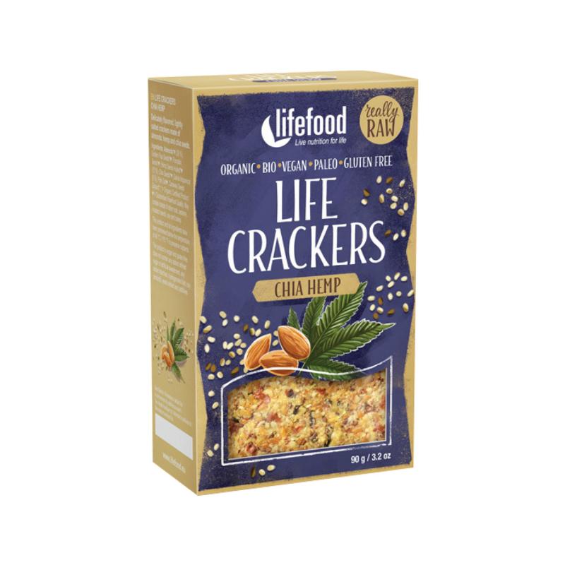 LIFEFOOD Life Crackers Chia Hanf 90 g