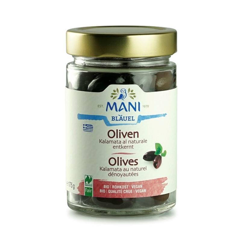 MANI Kalamata Oliven nat entke Rohkost Bio 175 g