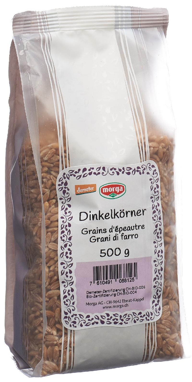 MORGA Dinkelkörner Bio Demeter Btl 500 g