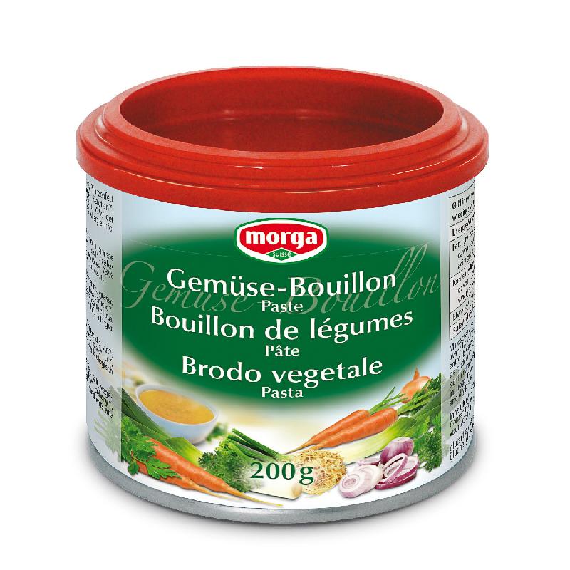 MORGA Gemüse Bouillon hefefrei fettfrei Bio 200 g
