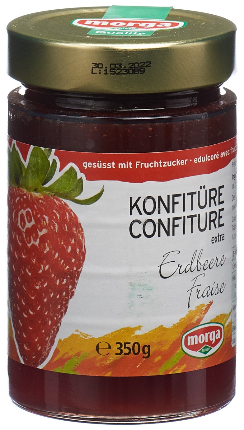 MORGA Konfitüre Erdbeer Fruchtz 350 g