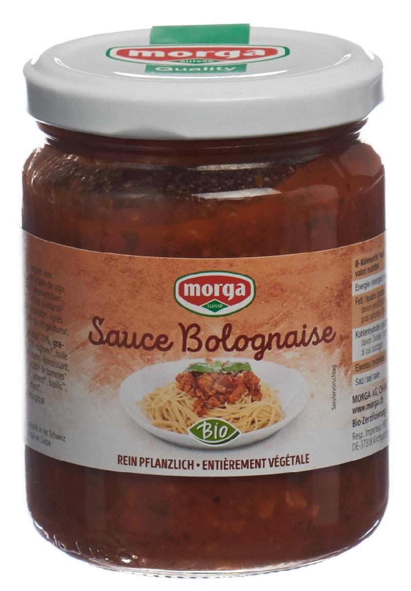 MORGA Sauce Bolognaise mit Soja Bio Glas 250 g