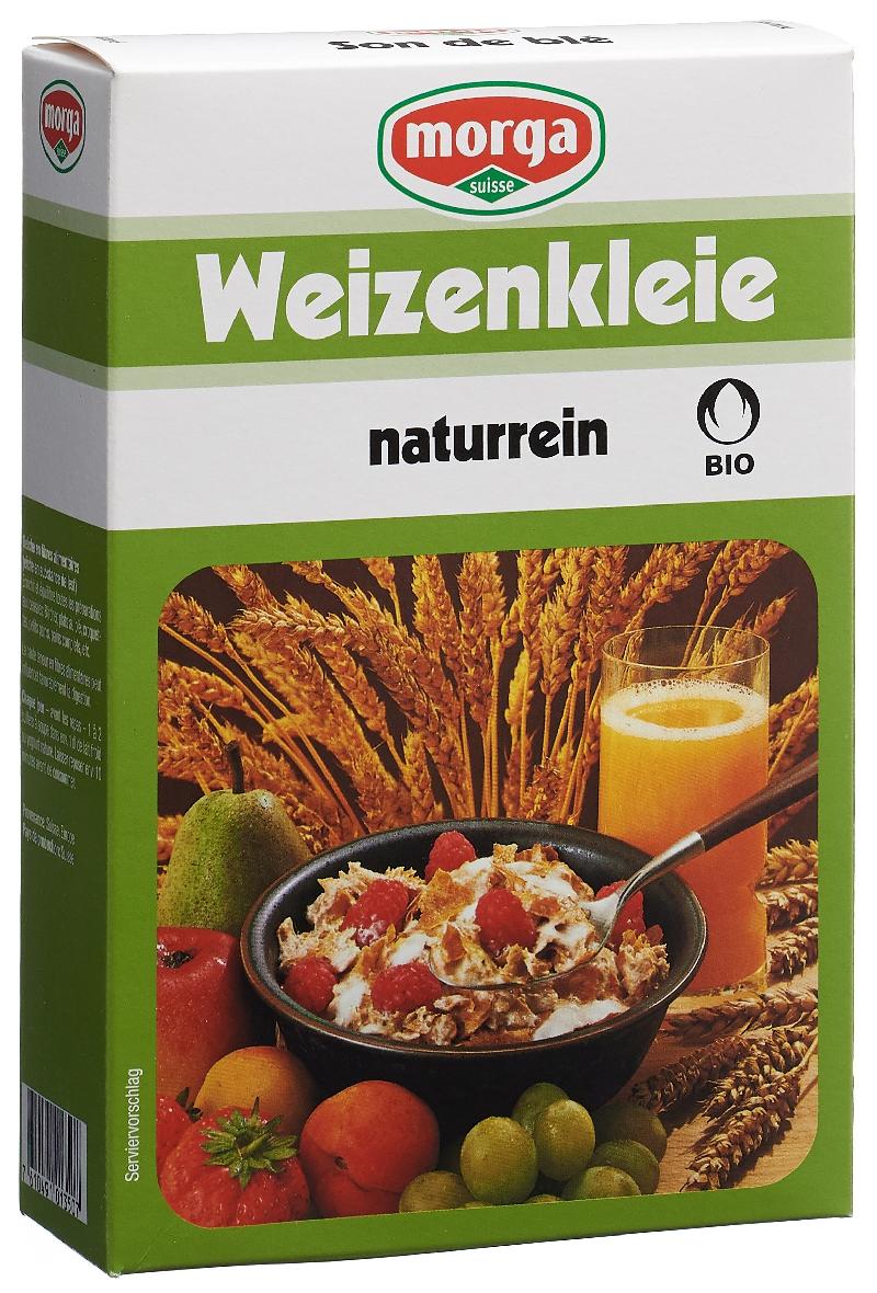 MORGA Weizenkleie naturrein Knospe Bio 250 g