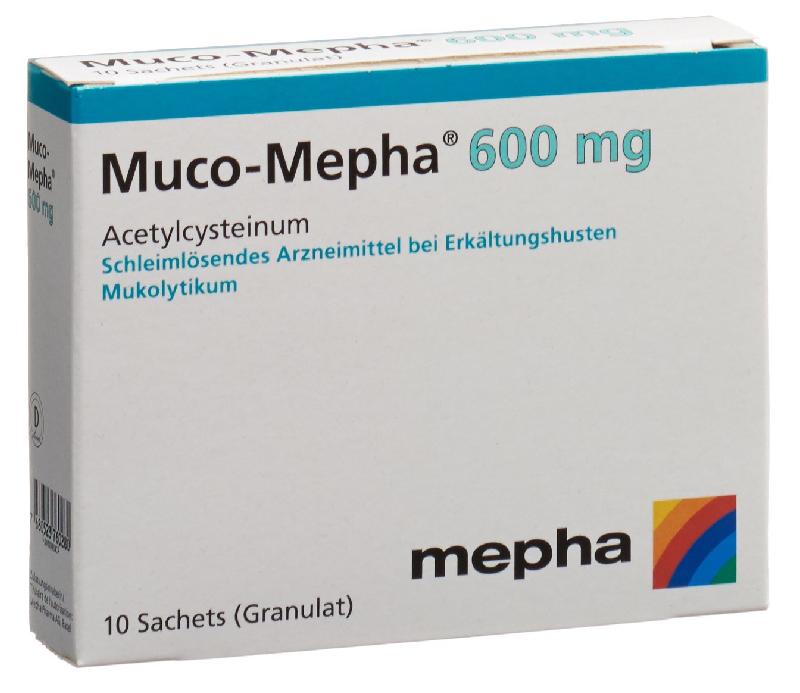 MUCO Mepha Gran 600 mg Btl 10 Stk