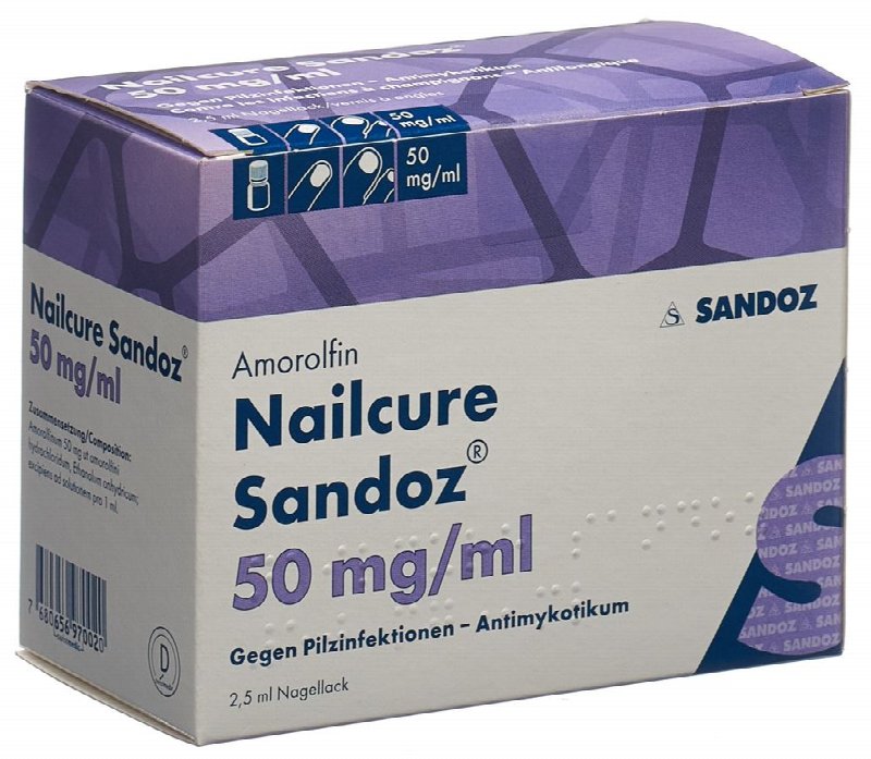 NAILCURE Sandoz Nagellack 50 mg/ml 2.5 ml