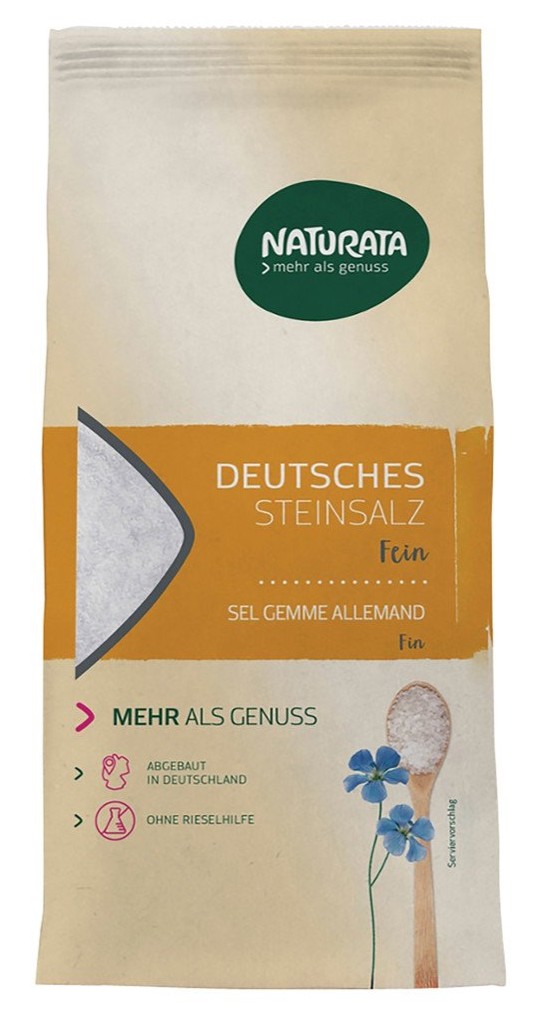 NATURATA Deutsches Steinsalz fein Btl 500 g