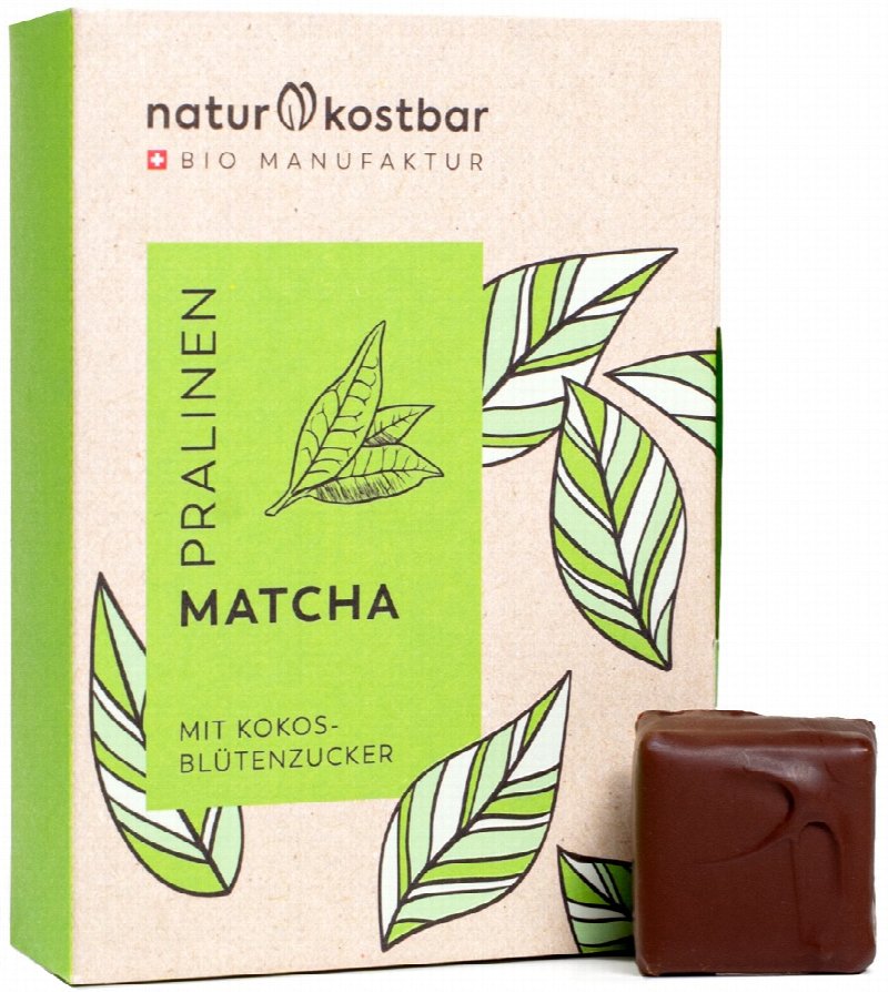 Naturkostbar Pralinés Matcha Bio Vegan