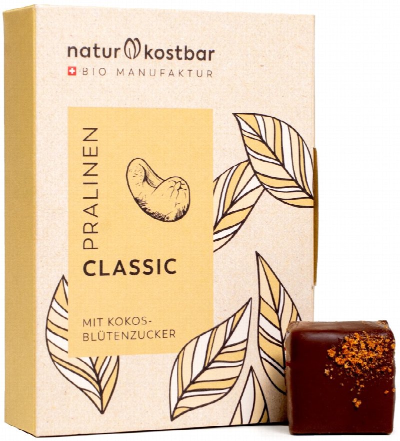 Naturkostbar Pralines Classic 88g Bio vegan
