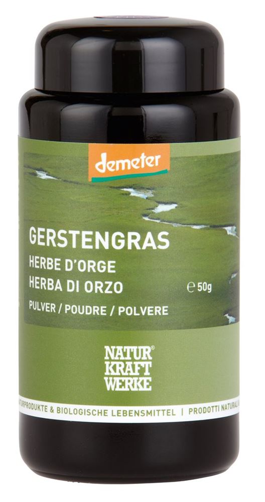 NATURKRAFTWERKE Gerstengras Pulver Demeter 50 g