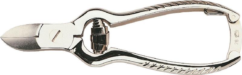 NIPPES Fussnagelzange 13cm mit Feder vernickelt