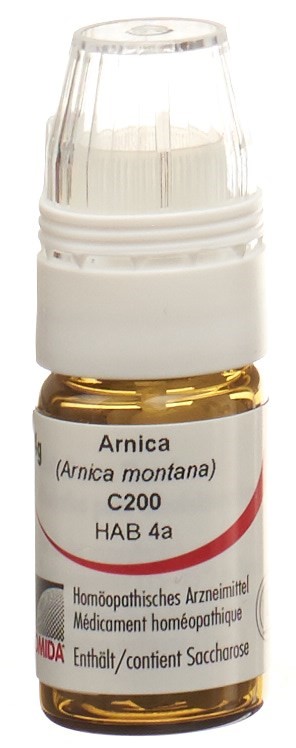 OMIDA Arnica Glob C 200 mit Dosierhilfe Glas 4 g