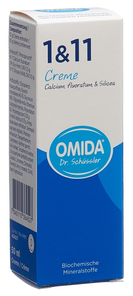 OMIDA SCHÜSSLER Nr1&11 Cal fluor&Silic Cre 50 ml