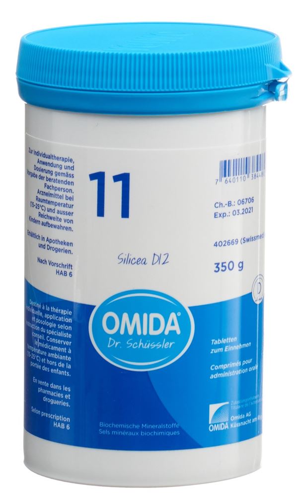 OMIDA SCHÜSSLER Nr11 Silicea Tabl D 12 Ds 350 g
