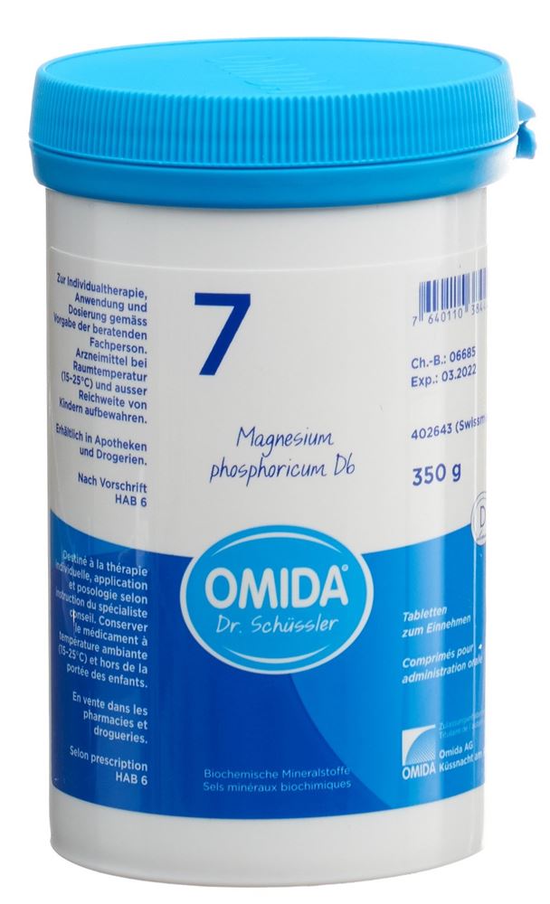OMIDA SCHÜSSLER Nr7 Magn phos Tabl D 6 Ds 350 g