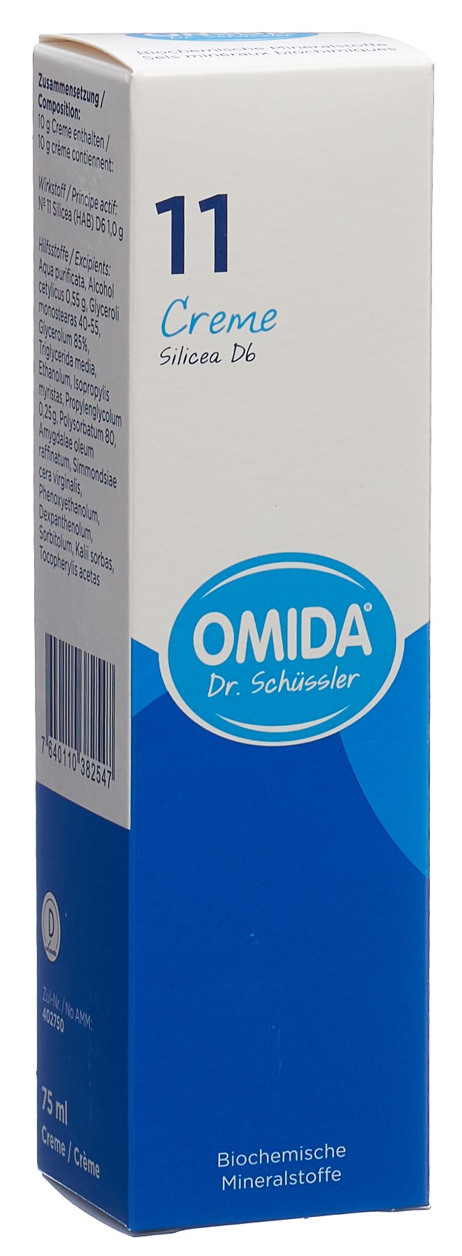 OMIDA SCHÜSSLER Nr11 Silicea Creme D 6 Tb 75 ml