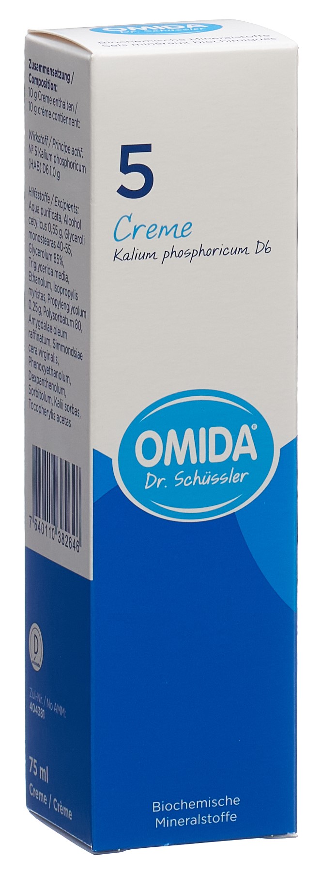 OMIDA SCHÜSSLER Nr5 Kal phos Creme D 6 Tb 75 ml