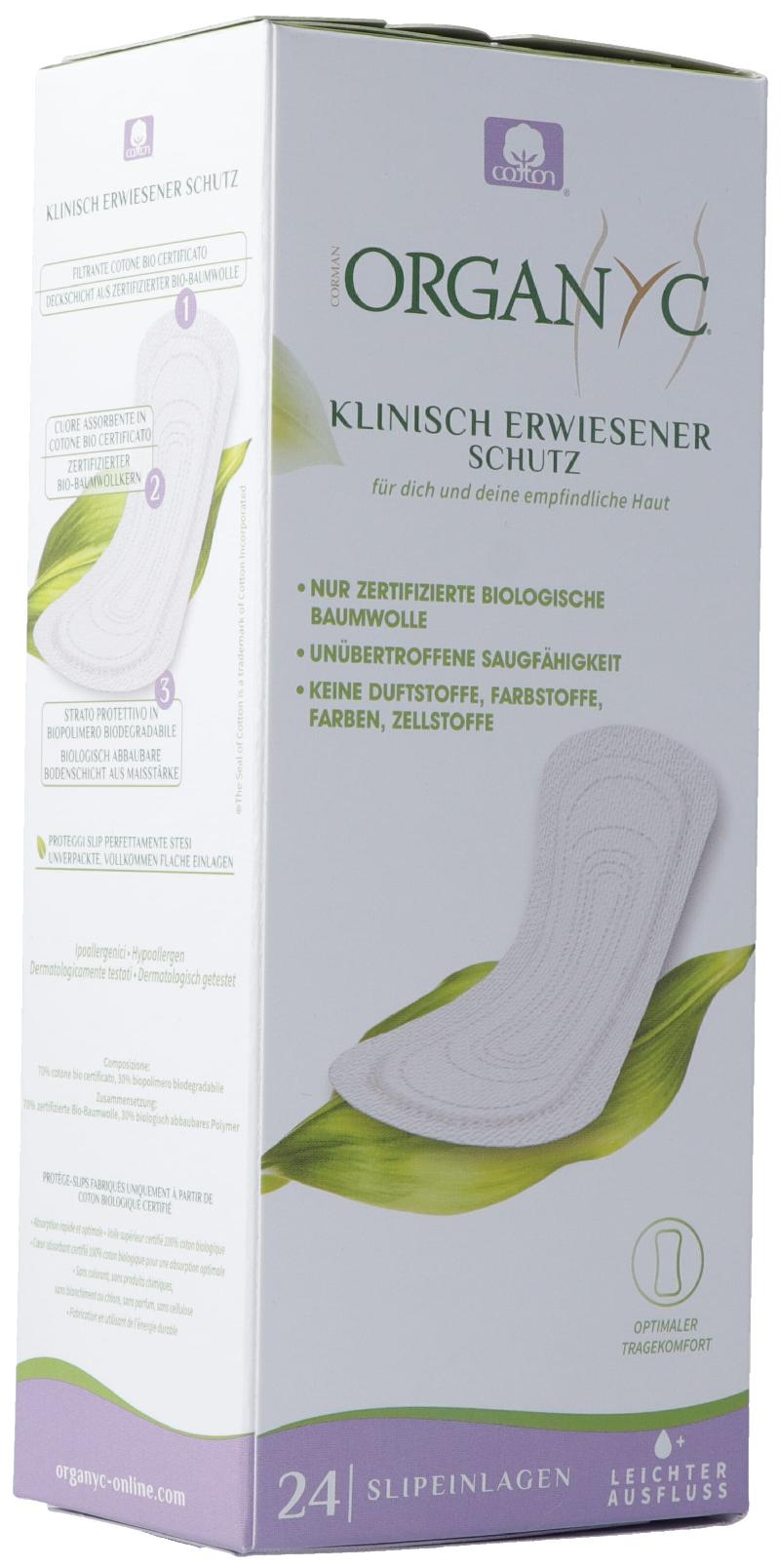 ORGANYC Slipeinlagen extra dünn light flow 24 Stk
