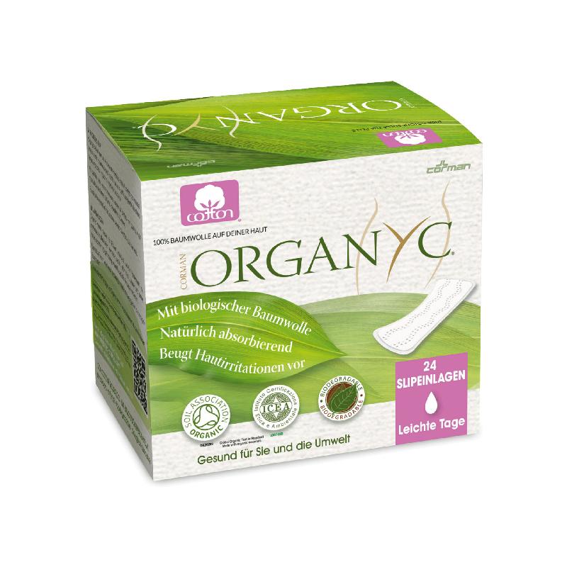 ORGANYC Slipeinlagen gefaltet light flow 24 Stk