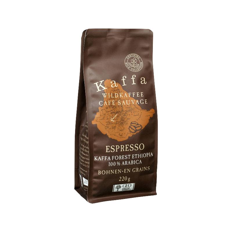 ORIG FOOD Wildkaffee Kaffa Espresso Bohnen 220 g