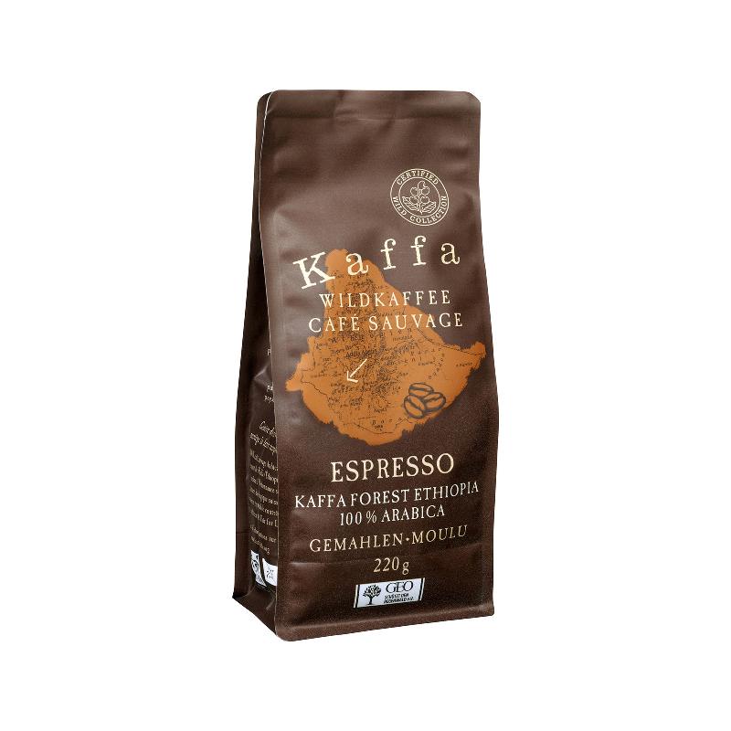 ORIG FOOD Wildkaffee Kaffa Espresso gemahlen 220 g