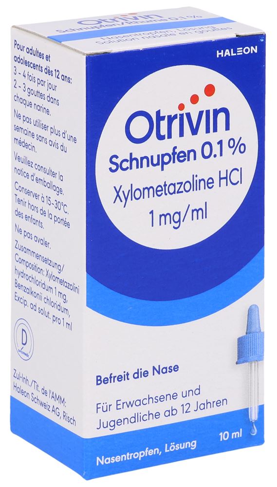 OTRIVIN Schnupfen Gtt Nas 0.1 % Fl 10 ml