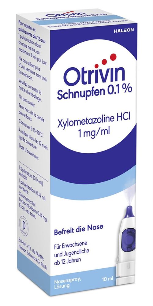 OTRIVIN Schnupfen Nasenspray 0.1 % (neu) 10 ml