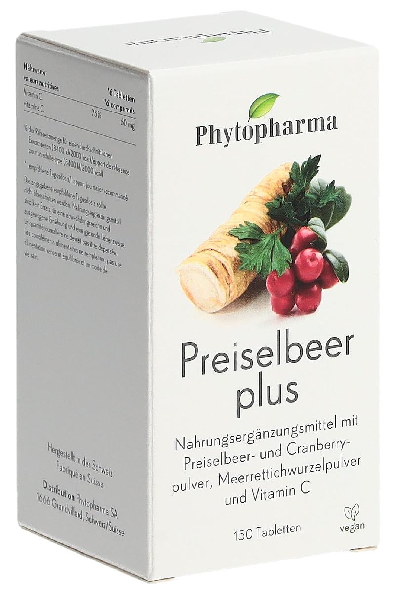 PHYTOPHARMA Preiselbeer plus Tabl 150 Stk