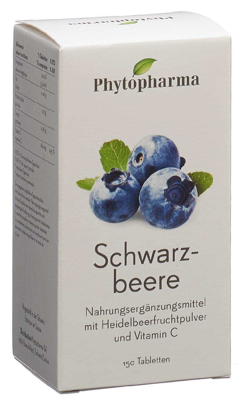 PHYTOPHARMA Schwarzbeere Tabl (#) 150 Stk