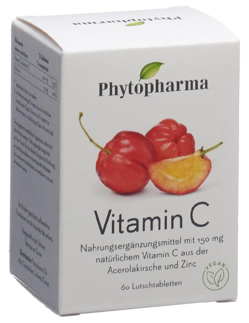 PHYTOPHARMA Vitamin C Lutschtabl Ds 60 Stk