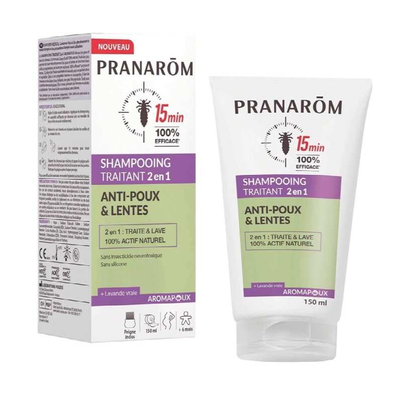 PRANAROM Aromapoux 2in1 Shamp Läuse m Kamm 150 ml