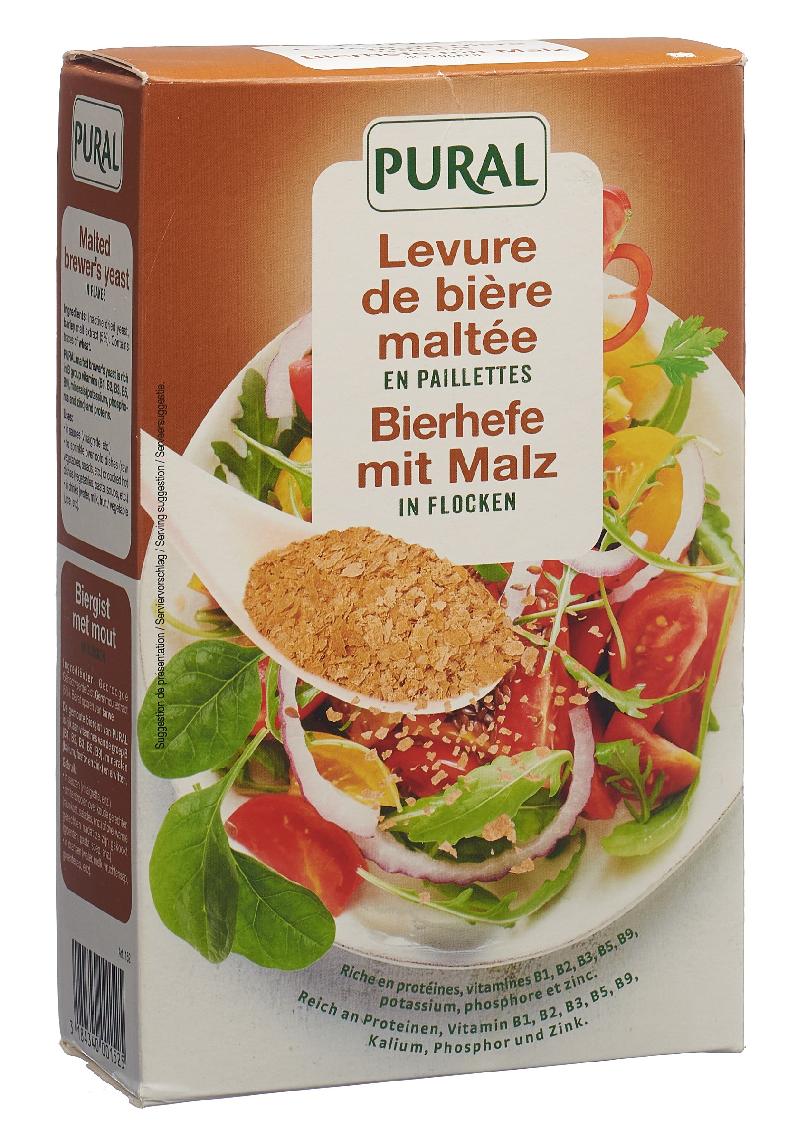 PURAL Bierhefeflocken mit Malz 200 g