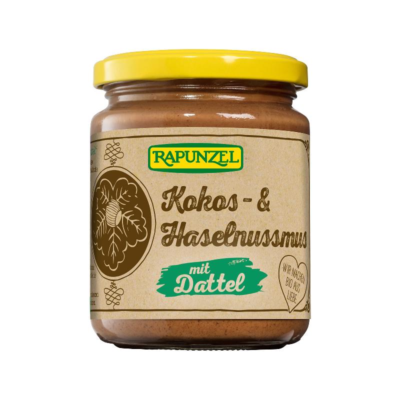RAPUNZEL Kokos-Haselnussmus mit Dattel Glas 250 g