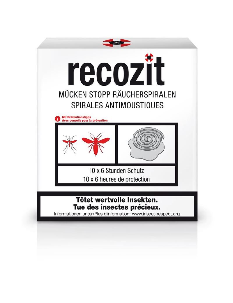 RECOZIT Mücken Stopp Räucherspirale 5 x 2 Stk
