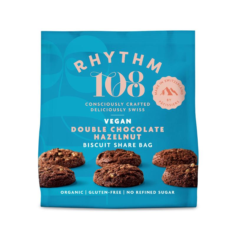 RHYTHM108 Double Choco-Hazelnut Biscuit Btl 135 g