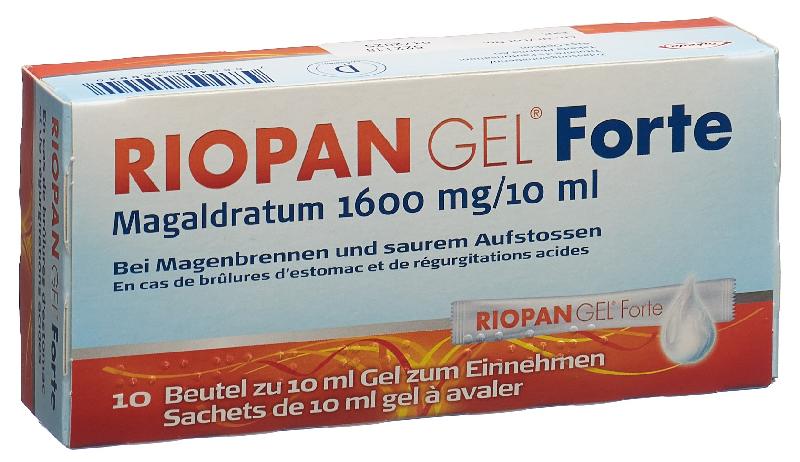 RIOPAN GEL Forte 1600 mg 20 Btl 10 ml