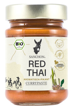 SANCHON Currypaste Red Thai Glas 190 g