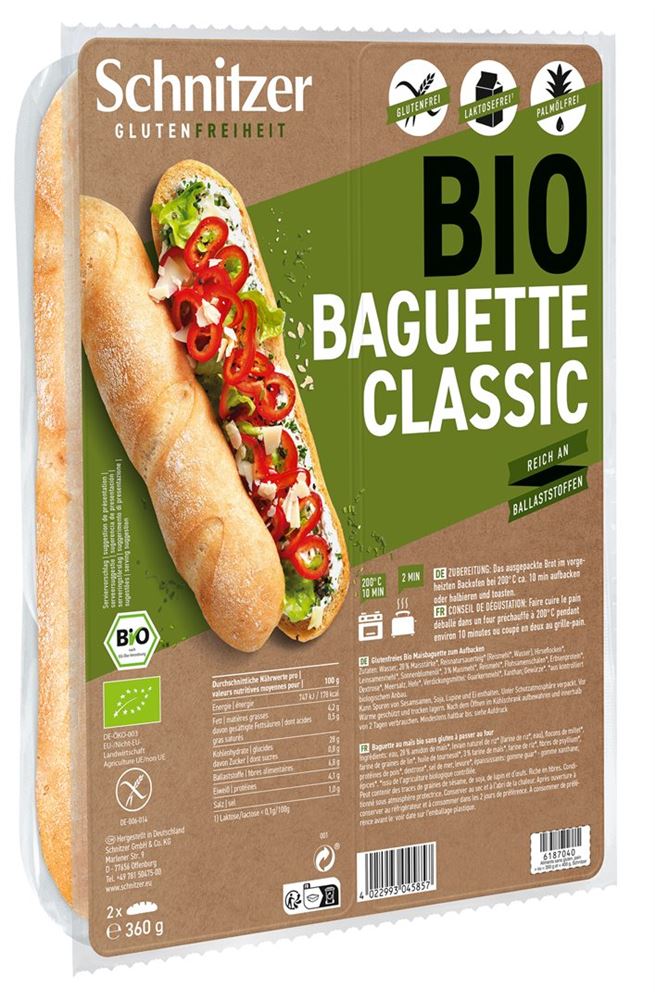 SCHNITZER Bio Baguette Grainy 320 g