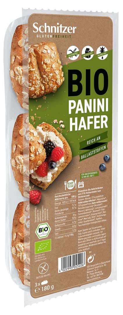 SCHNITZER Panini Active Oat Bio Btl 180 g