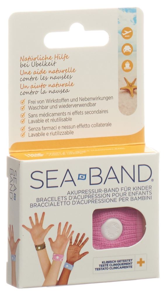 SEA-BAND Mama Akupressurband pink f Schwang 1 Paar