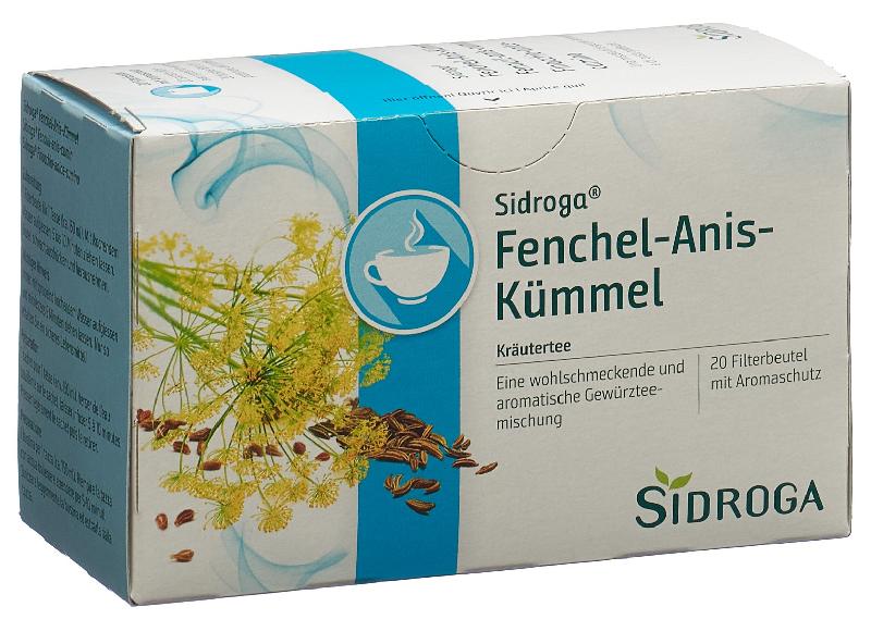 SIDROGA Fenchel Anis Kümmel 20 Btl 2 g