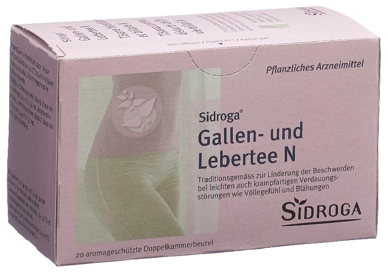 SIDROGA Gallen- und Lebertee N 20 Btl 2 g